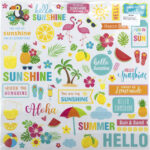 Little Birdie SUNSHINE & LEMONADE 12”X12” Cardstock Pack - Image 2