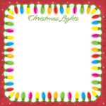 CHRISTMAS LIGHTS 12"X12" Holiday Scrapbook Paper