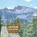 GREAT BASIN National Park Watercolor 12"X12" Scrapbook Paper