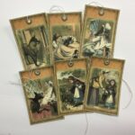 Tags & Ephemera 6pc LITTLE RED RIDING HOOD Set B - Image 2