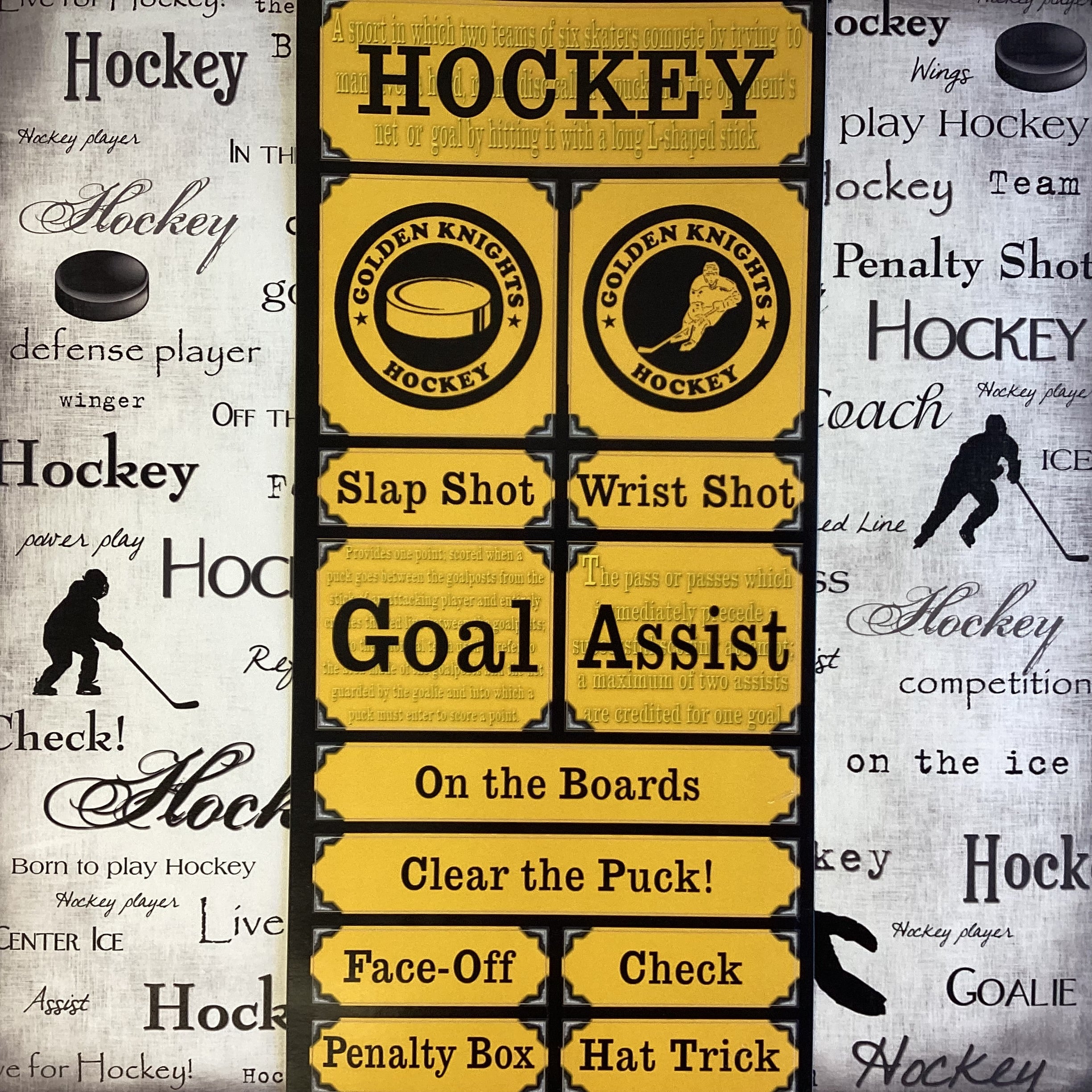 D80873D5-5043-4CA0-925D-FB3173944DCB.jpg Hockey GOLDEN KNIGHTS Grunge Sport Stickers - Image 1