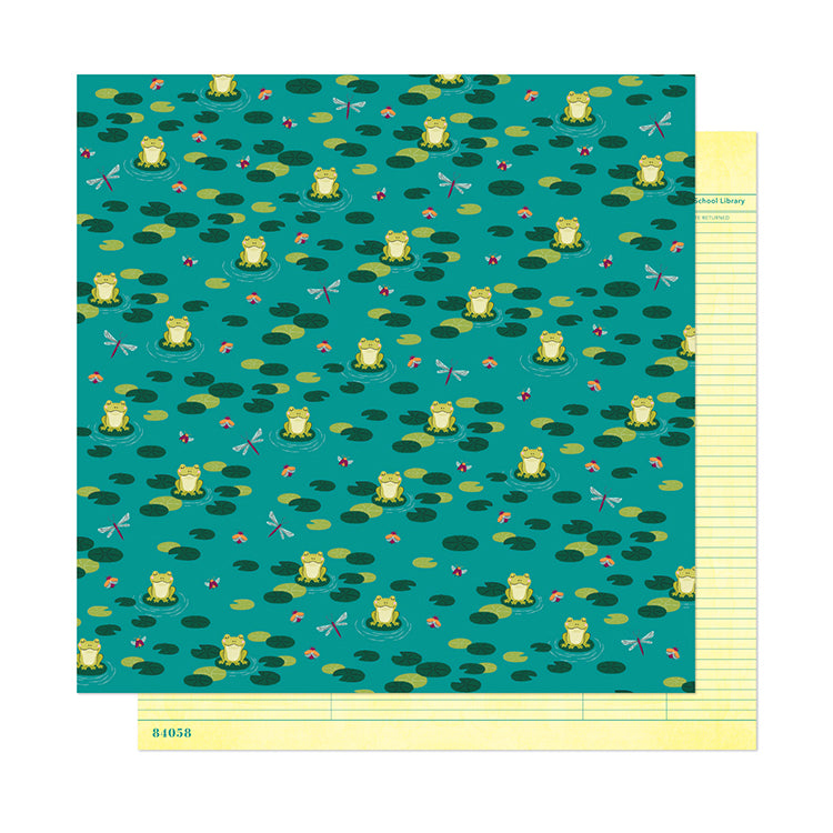 D81BE537-B34B-45C9-93B0-854F95A19349.jpeg Shimelle Head In The Clouds KISS A FROG 12"X12" Scrapbook Paper - Image 1