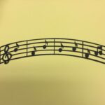 MUSICAL NOTES Custom Scrapbook Die Cut
