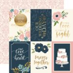 Echo Park JUST MARRIED 12”x12” Scrapbook Paper - Image 7