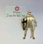 Laser Cut GOLD KNIGHT Diecut Embellishment - Image 2