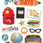 Paper House SCHOOL DAYS 3D Stickers 14pc.