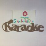 Laser Cut KARAOKE ￼Diecut Scrapbook Title - Image 2