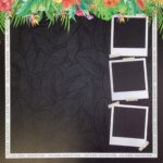 Scrapbook Customs ISLAND VACATION TROPICAL FLORAL 12X12 Scrapbook Paper - Image 3
