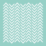 Kaisercraft 12"X12" TEMPLATE CHEVRON 1pc Stencil