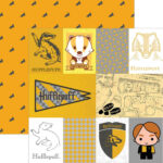 Paper House Harry Potter HUFFLEPUFF 12X12 Scrapbook Sheet