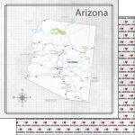 ARIZONA Scrapbook Customs 12"X12" Travel Paper Pack - Image 3