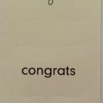 Pebbles CONGRATS Adhesive Labels 9pc.