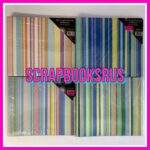 Robert Alan STRIPED 6"X6" Mini Scrapbook Album