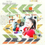 Simple Stories School Rocks! 4x6 HORIZONTAL ELEMENTS 12x12 Scrapbook Paper - Image 4