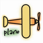 Imaginisce Snag 'em Ready Set Go PLANE Clear Acrylic Stamps - Image 2