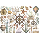 Stamperia SEA LAND Adhesive Ephemera Cutouts - Image 2