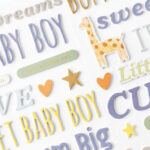 Thickers HELLO LITTLE BOY Foam Phrase Stickers - Image 3