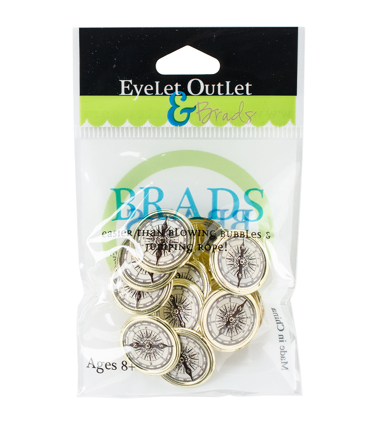 DC62F5BA-1E05-4F7E-91AD-E2473C88A5C0.jpeg Eyelet Outlet COMPASS Brads 12pc - Image 1