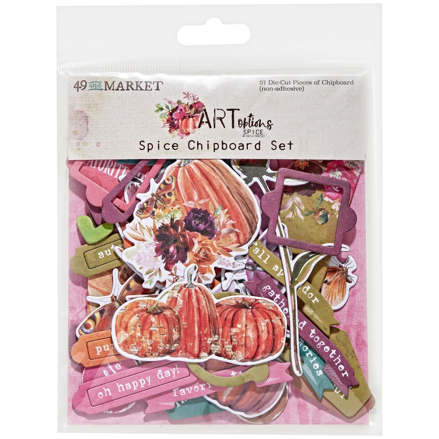 DE18BFD4-87B8-445B-B258-9186739B3177.jpg 49 and Market ARToptions SPICE Chipboard Set 57pc - Image 1