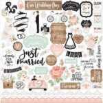 Echo Park  12"x12" OUR WEDDING 13pc COLLECTION KIT - Image 12