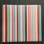 Stripes 12”x12” Scrapbook Album PINK & BLUE