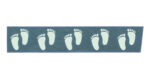 Echo Park Special Delivery Sweet Baby BOY FOOTPRINTS Washi Tape - Image 2