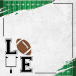 Scrapbook Customs FOOTBALL LOVE 12”X12” Scrapbook Paper - Image 2