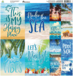 Reminisce ALL INCLUSIVE VACATION 12"X12" Scrapbook Kit 9pc - Image 2