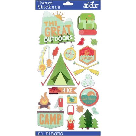 DEE72919-AE4B-4BB2-B5A6-1460B8E0E27E.jpeg Ek Success THE GREAT OUTDOORS 2 Sticko Stickers 21pc - Image 1