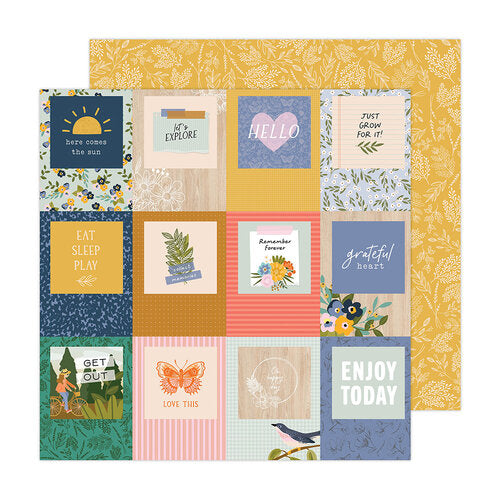 DF47A481-EAAD-42F0-A6F7-0173B7E26BDA.jpg Jen Hadfield Live & Let Grow GET OUT 12"X12" Scrapbook Paper - Image 1