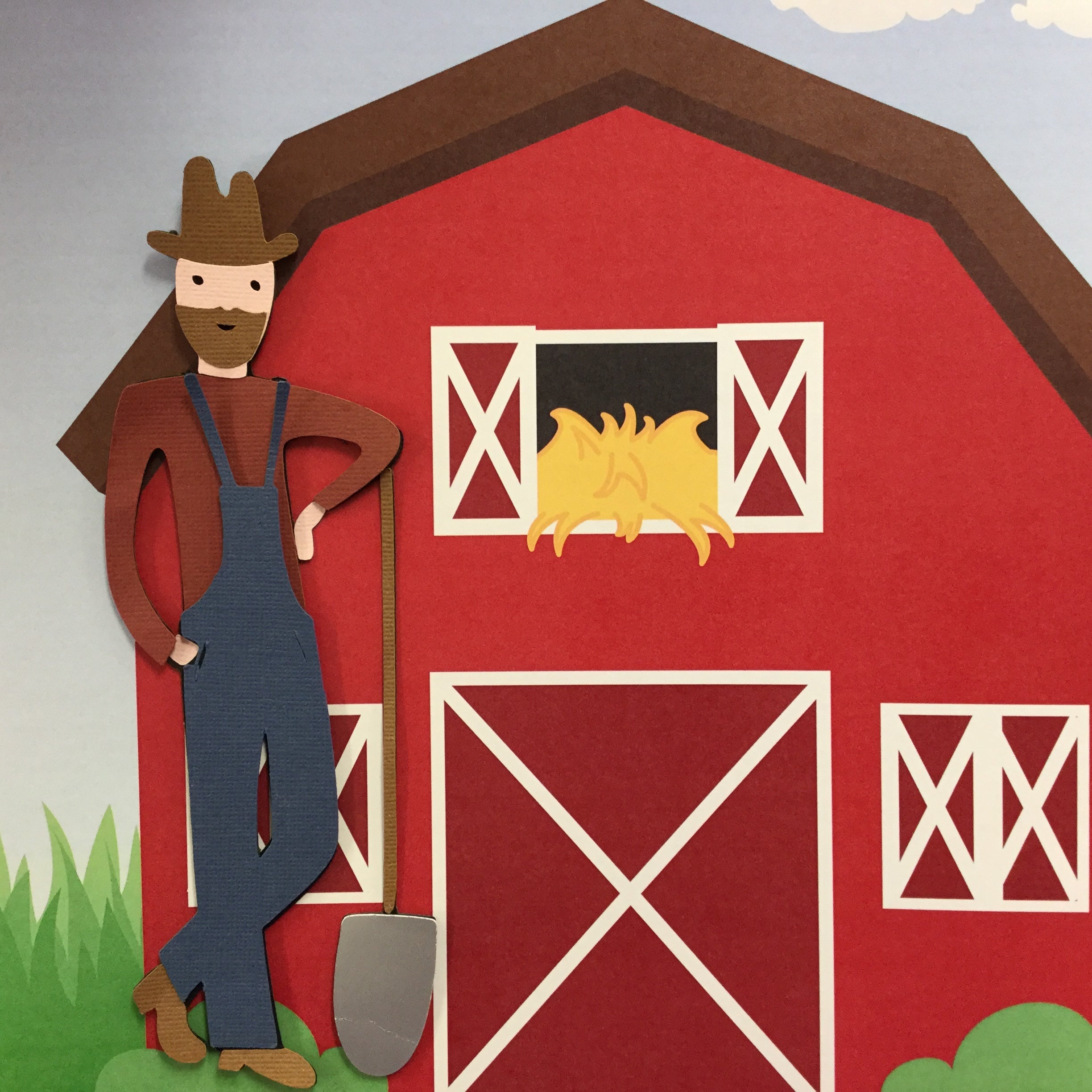 DF503209-7FD3-4302-92B5-49F92F171DD9.jpg FARMER Custom Farm Scrapbook Die Cut Embellishment - Image 1
