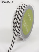 May Arts 1/4" DIAGONAL STRIPE Ribbon 1 yard yd - Image 2