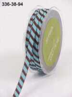 May Arts 1/4" DIAGONAL STRIPE Ribbon 1 yard yd - Image 4
