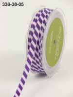 May Arts 1/4" DIAGONAL STRIPE Ribbon 1 yard yd - Image 9