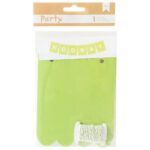 American Crafts DIY Party Banner Kit Green & White
