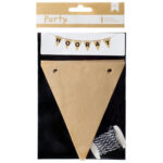 American Crafts DIY Party Banner Kit Kraft & Black