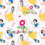 Disney SNOW WHITE FRAMES 12"X12" Scrapbook Paper