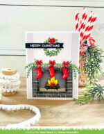 Lawn Fawn Cuts Shadow Box Card FIREPLACE ADD-ON Craft Dies - Image 6