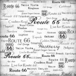 ROUTE 66 LIVE FOR 12"X12" Scrapbook Paper