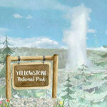 National Park YELLOWSTONE Paper & Stickers 3pc Kit - Image 2