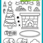 Lawn Fawn CHRISTMAS DREAMS Clear Stamps 20pc