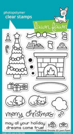Lawn Fawn CHRISTMAS DREAMS Clear Stamps 20pc