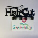 Laser Cut HAIRCUT Diecut Scrapbook Title - Image 2