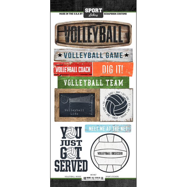 E1CEFD60-B96F-4C28-AE46-29B519668844.jpg VOLLEYBALL WOOD SPORT Sticker 6"X12" Scrapbook Customs - Image 1
