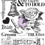 Prima SOMETHING BLUE Clear Acrylic Stamp 9pc