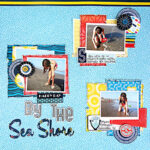 American Crafts Shoreline VENICE 12"X12" Beach Paper - Image 3