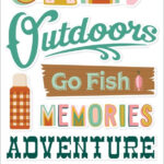 Simple Stories TRAIL MIX FOAM STICKERS 18pc
