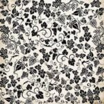 VINEYARD DAMASK 12"X12" Wine Grape Scrapbook Customs Paper