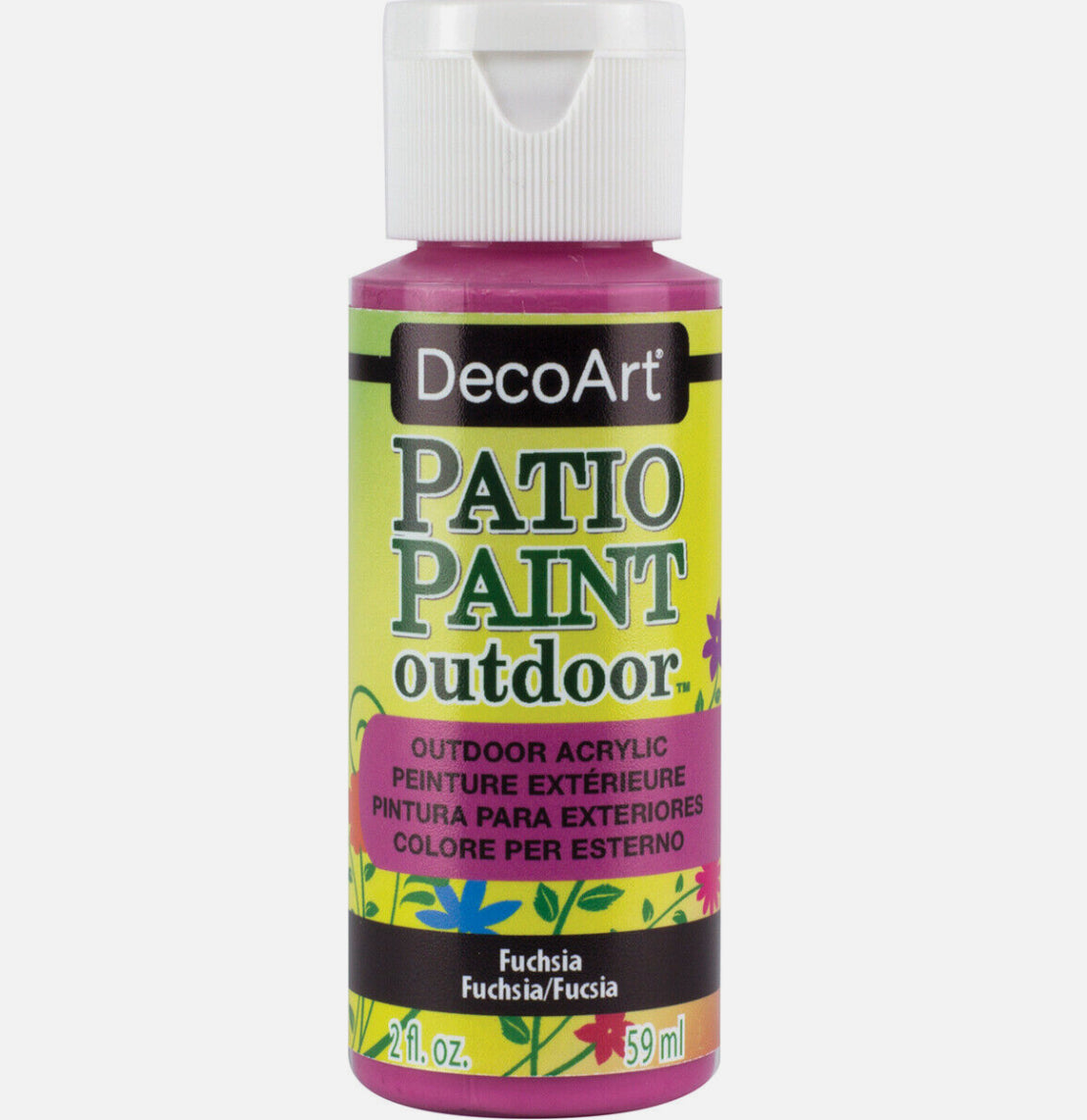 E2C8AF20-CA32-4358-9A4A-297376BDFAF1.jpg DecoArt FUCHSIA Patio Paint Outdoor Acrylic Paint 2oz - Image 1