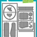 Lawn Cuts CENTER PICTURE WINDOW CARD Custom Craft Dies 15pc.